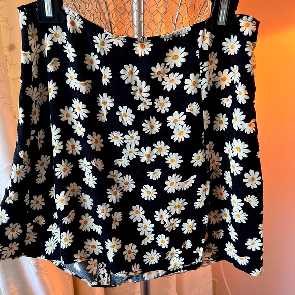 Reformation Black Daisy Skirt with Slit - Picture 1 of 5